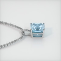 2.78 Ct. Gemstone Pendant, 18K White Gold 3