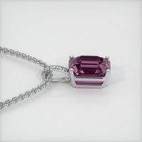 2.80 Ct. Gemstone Pendant, 18K White Gold 3