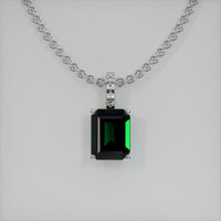 2.04 Ct. Gemstone Pendant, 18K White Gold 1