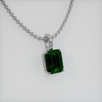 2.04 Ct. Gemstone Pendant, 18K White Gold 2