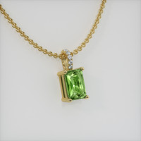 0.78 Ct. Gemstone Pendant, 14K Yellow Gold 2