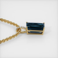 6.90 Ct. Gemstone Pendant, 14K Yellow Gold 3