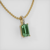 2.07 Ct. Gemstone Pendant, 14K Yellow Gold 2