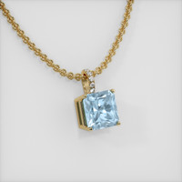 2.78 Ct. Gemstone Pendant, 14K Yellow Gold 2