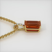 4.55 Ct. Gemstone Pendant, 14K Yellow Gold 3