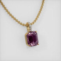 2.80 Ct. Gemstone Pendant, 14K Yellow Gold 2