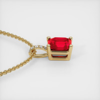 1.14 Ct. Ruby Pendant, 14K Yellow Gold 3