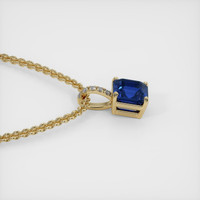 1.57 Ct. Sapphire Pendant, 18K Yellow Gold 3