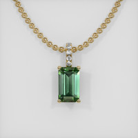 2.07 Ct. Gemstone Pendant, 18K Yellow Gold 1