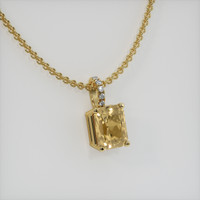 1.77 Ct. Gemstone Pendant, 18K Yellow Gold 2