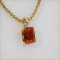 4.55 Ct. Gemstone Pendant, 18K Yellow Gold 2