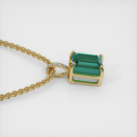 3.54 Ct. Gemstone Pendant, 18K Yellow Gold 3