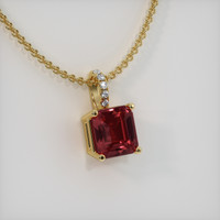 1.71 Ct. Gemstone Pendant, 18K Yellow Gold 2