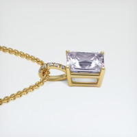 3.43 Ct. Gemstone Pendant, 18K Yellow Gold 3