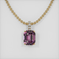 2.80 Ct. Gemstone Pendant, 18K Yellow Gold 1