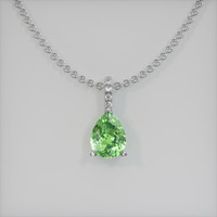 1.08 Ct. Gemstone Pendant, Platinum 950 1