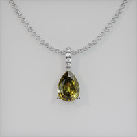 1.64 Ct. Gemstone Pendant, Platinum 950 1