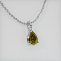 1.64 Ct. Gemstone Pendant, Platinum 950 2