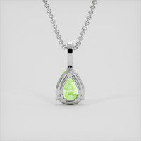 2.59 Ct. Green Paraiba Tourmaline Pendant, Platinum 950 4