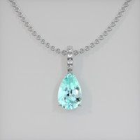 1.83 Ct. Gemstone Pendant, Platinum 950 1