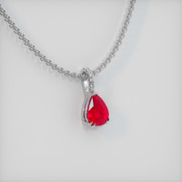 2.03 Ct. Ruby Pendant, Platinum 950 2