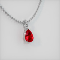 1.31 Ct. Ruby Pendant, Platinum 950 2