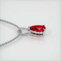 1.31 Ct. Ruby Pendant, Platinum 950 3