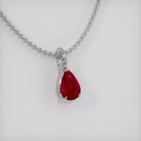 2.07 Ct. Ruby Pendant, Platinum 950 2