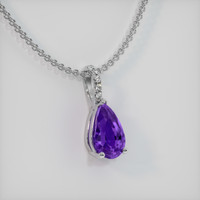 1.38 Ct. Purple Sapphire Pendant, Platinum 950 2