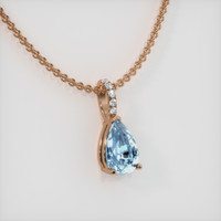 1.49 Ct. Gemstone Pendant, 14K Rose Gold 2