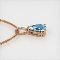 1.49 Ct. Gemstone Pendant, 14K Rose Gold 3