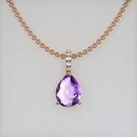 1.50 Ct. Gemstone Pendant, 14K Rose Gold 1