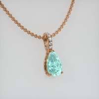 1.83 Ct. Gemstone Pendant, 14K Rose Gold 2