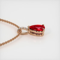 1.31 Ct. Ruby Pendant, 14K Rose Gold 3