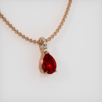 1.55 Ct. Ruby Pendant, 14K Rose Gold 2