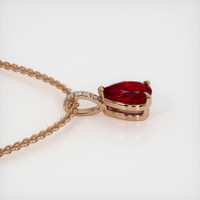 1.55 Ct. Ruby Pendant, 14K Rose Gold 3