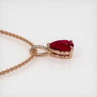 2.07 Ct. Ruby Pendant, 14K Rose Gold 3