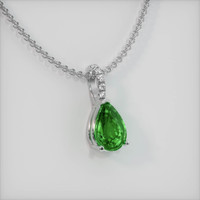 1.70 Ct. Gemstone Pendant, 14K White Gold 2