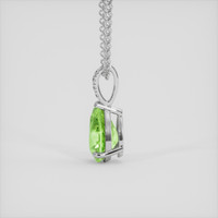 2.59 Ct. Green Paraiba Tourmaline Pendant, 18K White Gold 3