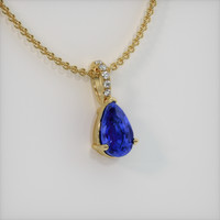 1.66 Ct. Sapphire Pendant, 14K Yellow Gold 2
