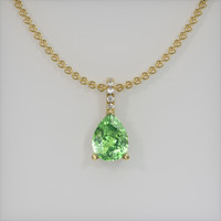 1.08 Ct. Gemstone Pendant, 14K Yellow Gold 1