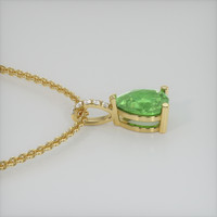 1.08 Ct. Gemstone Pendant, 14K Yellow Gold 3