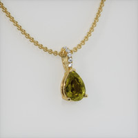 1.64 Ct. Gemstone Pendant, 14K Yellow Gold 2