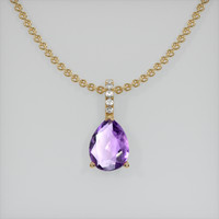 1.50 Ct. Gemstone Pendant, 14K Yellow Gold 1