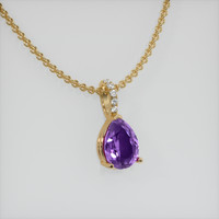 1.50 Ct. Gemstone Pendant, 14K Yellow Gold 2