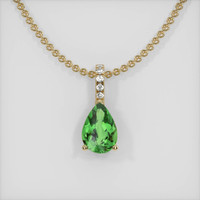 1.70 Ct. Gemstone Pendant, 14K Yellow Gold 1