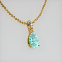 1.83 Ct. Gemstone Pendant, 14K Yellow Gold 2