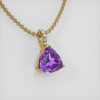 2.61 Ct. Gemstone Pendant, 14K Yellow Gold 2