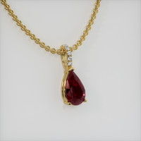 2.18 Ct. Gemstone Pendant, 14K Yellow Gold 2