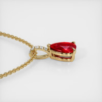 1.31 Ct. Ruby Pendant, 14K Yellow Gold 3